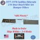 NEW 1977 1978 Cadillac Eldorado 2 Piece Rear Bezel Filler Set Bumper Fillers