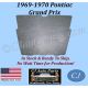 REM 1969 1970 PONTIAC GRAND PRIX HOOD INSULATION IN STOCK - 1" THICK - GPX-HIN-040