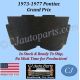 REM 1973 1974 1975 1976 1977 PONTIAC GRAND PRIX HOOD INSULATION IN STOCK - 1/2" THICK - GPX-HIN-050