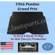 REM 1966 PONTIAC GRAND PRIX HOOD INSULATION IN STOCK - GPX-HIN-025