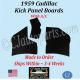 NEW 1959 Cadillac Deville Eldorado Fleetwood WITH A/C Kick Panel Board 3 Piece Set CAD-KPN-210