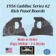 NEW 1956 Cadillac Series 62 Kick Panel Board 2 Piece Set CAD-KPN-170
