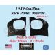 NEW 1959 Cadillac Deville Eldorado Fleetwood WITHOUT A/C Kick Panel Board 2 Piece Set CAD-KPN-200