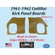 NEW 1961 1962 Cadillac Deville Eldorado Fleetwood WITHOUT A/C Kick Panel Board 2 Piece Set CAD-KPN-218