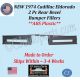 NEW 1974 Cadillac Eldorado 2 Pc Rear Bezel Filler Set Bumper Fillers