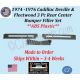 NEW 1974 1975 1976 Cadillac Deville & Fleetwood 3 Pc Rear Center Bumper Filler Set