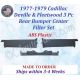 NEW 1977 1978 1979 Cadillac Deville & Fleetwood 3 Piece Rear Bumper Center Filler Set