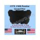REM 1978 1979 1980 PONTIAC GRAND PRIX HOOD INSULATION IN STOCK - 1/2" THICK - GPX-HIN-055