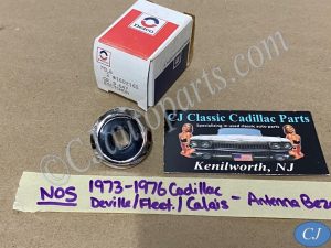NOS 1973 1974 1975 1976 Cadillac Deville Fleetwood Calais ANTENNA BEZEL TRIM ESCUTCHEON #1602168