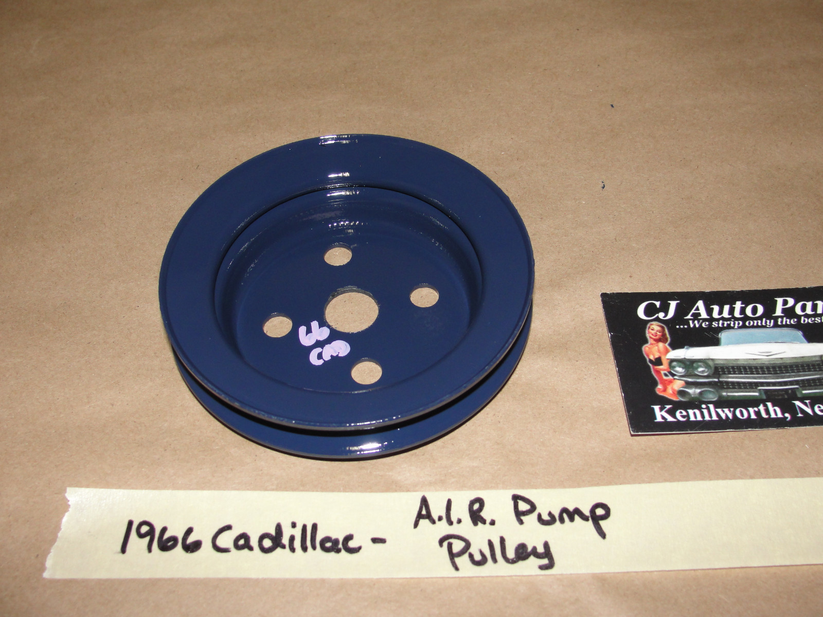 RESTORED 1965 1966 1967 Cadillac Fleetwood Deville Eldorado Calais 429 ENGINE A.I.R. SMOG PUMP PULLEY SINGLE GROOVE - Image 10