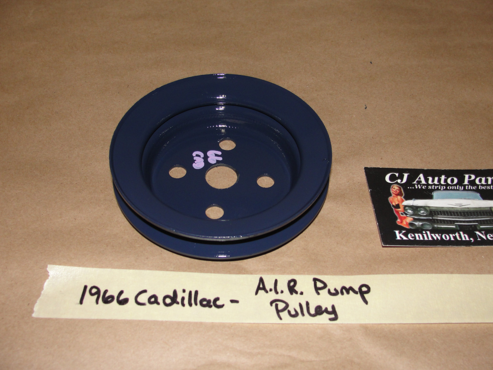 RESTORED 1965 1966 1967 Cadillac Fleetwood Deville Eldorado Calais 429 ENGINE A.I.R. SMOG PUMP PULLEY SINGLE GROOVE - Image 11