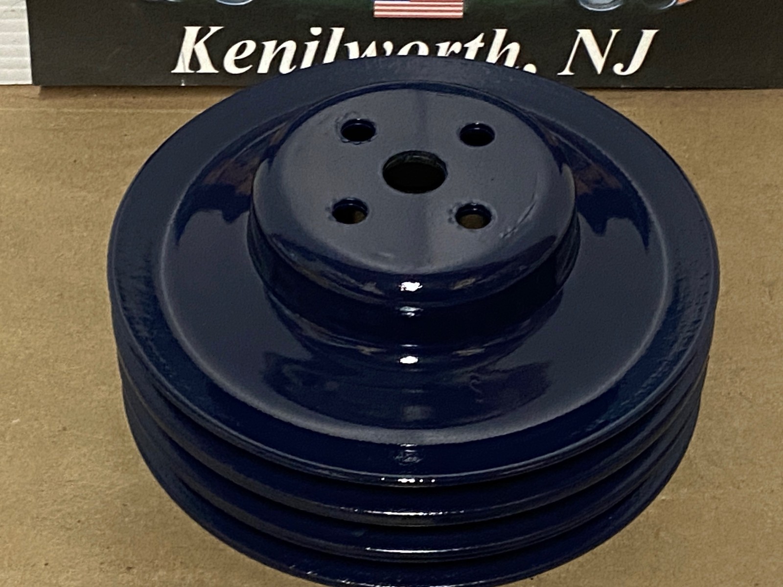 RESTORED 1958 1959 1960 1961 1962 1963 1964 1965 1966 1967 Cadillac Calais Fleetwood Deville Eldorado 365/390/429 ENGINE A/C WATER PUMP PULLEY ~ TRIPLE (3) GROOVE #1483552 - Image 2