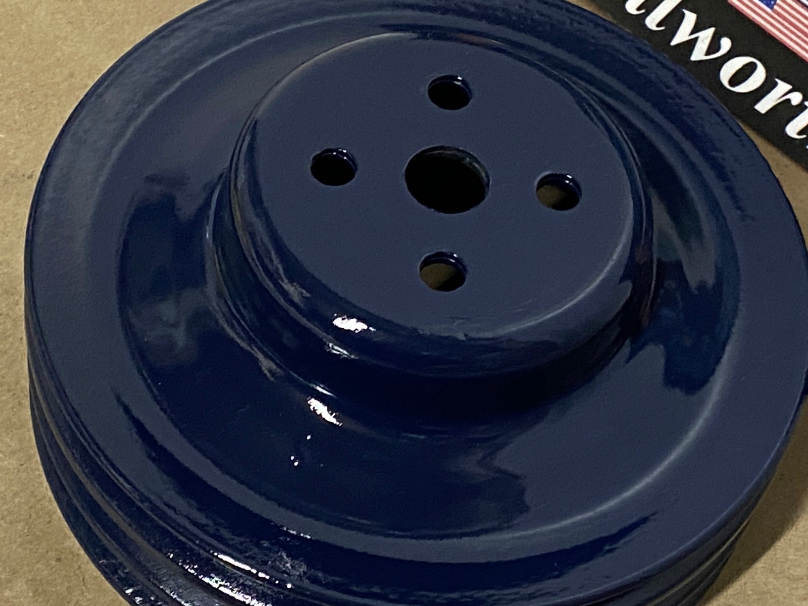 RESTORED 1958 1959 1960 1961 1962 1963 1964 1965 1966 1967 Cadillac Calais Fleetwood Deville Eldorado 365/390/429 ENGINE A/C WATER PUMP PULLEY ~ TRIPLE (3) GROOVE #1483552 - Image 4