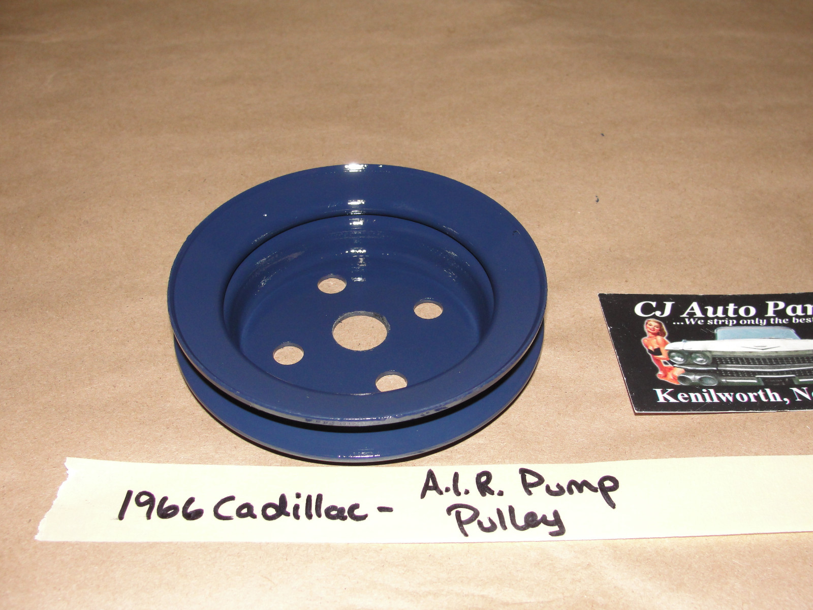RESTORED 1965 1966 1967 Cadillac Fleetwood Deville Eldorado Calais 429 ENGINE A.I.R. SMOG PUMP PULLEY SINGLE GROOVE - Image 9