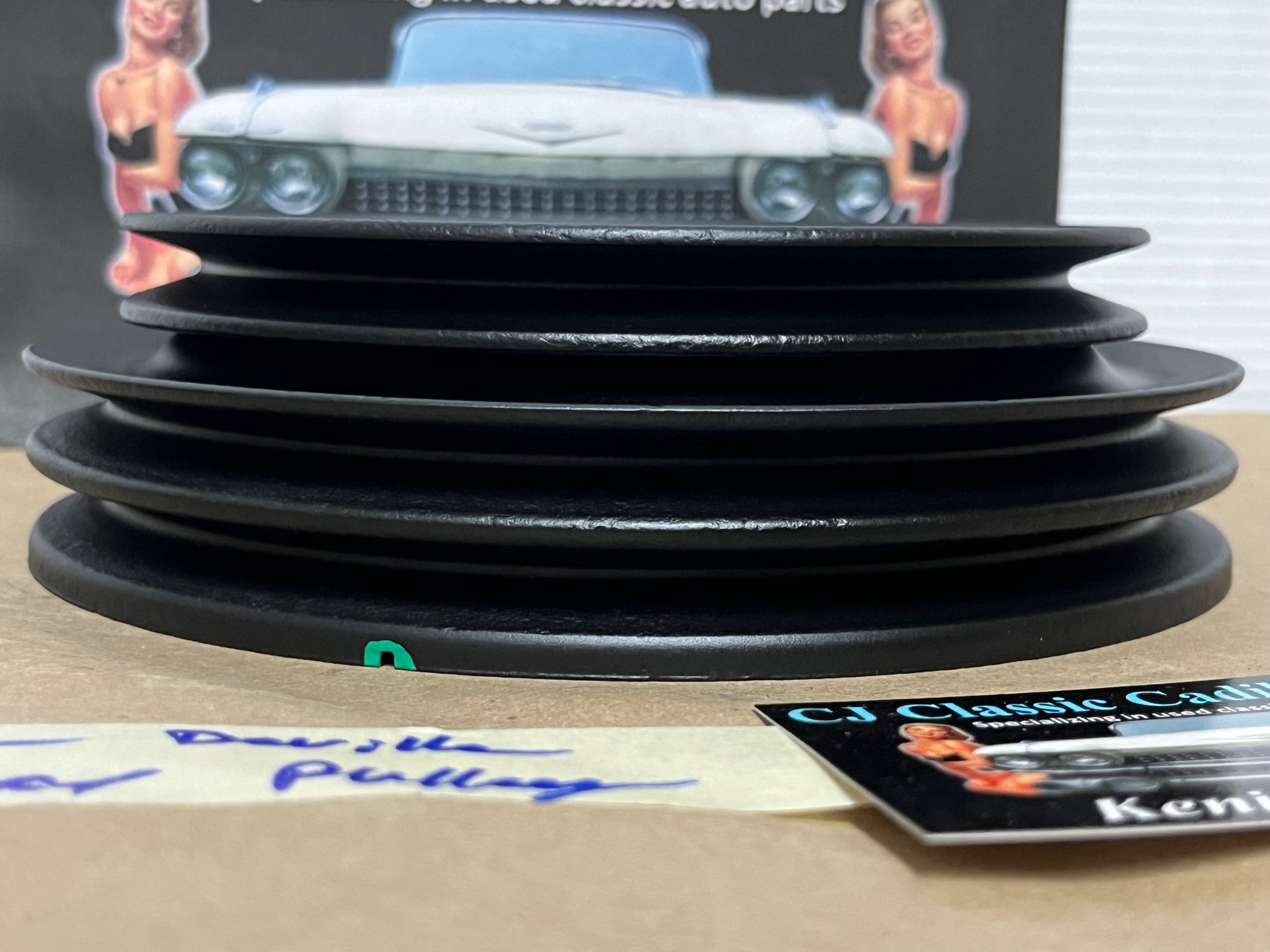 RESTORED 1968 1969 1971 1972 Cadillac Eldorado Fleetwood Deville Calais 472/500 STEEL CRANK CRANKSHAFT PULLEY TRIPLE (3) GROOVE #3515761 - Image 2
