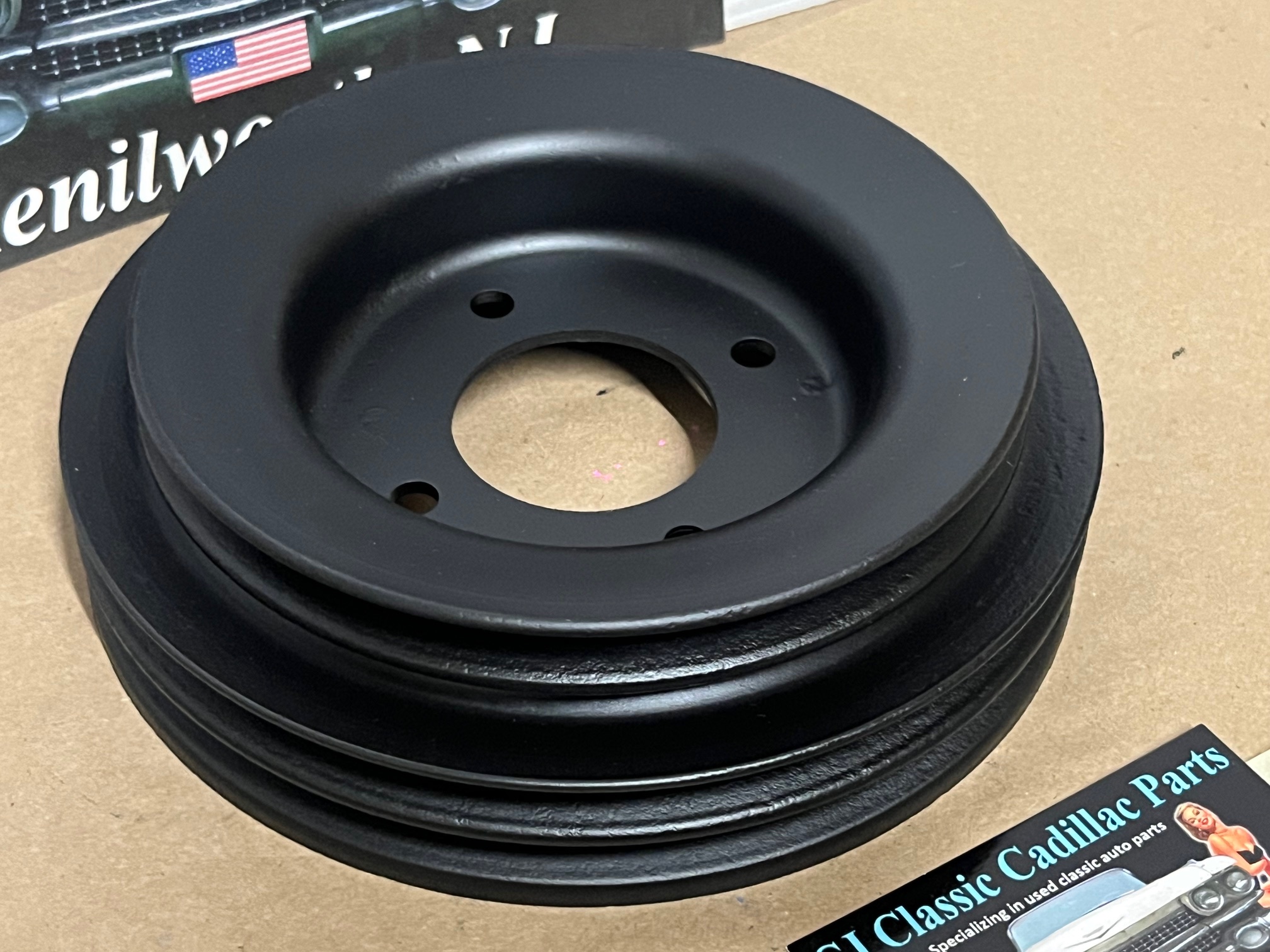 RESTORED 1968 1969 1971 1972 Cadillac Eldorado Fleetwood Deville Calais 472/500 STEEL CRANK CRANKSHAFT PULLEY TRIPLE (3) GROOVE #3515761 - Image 6