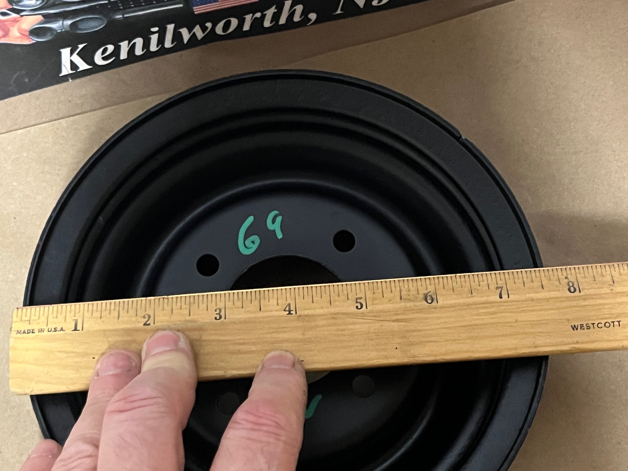RESTORED 1968 1969 1971 1972 Cadillac Eldorado Fleetwood Deville Calais 472/500 STEEL CRANK CRANKSHAFT PULLEY TRIPLE (3) GROOVE #3515761 - Image 9