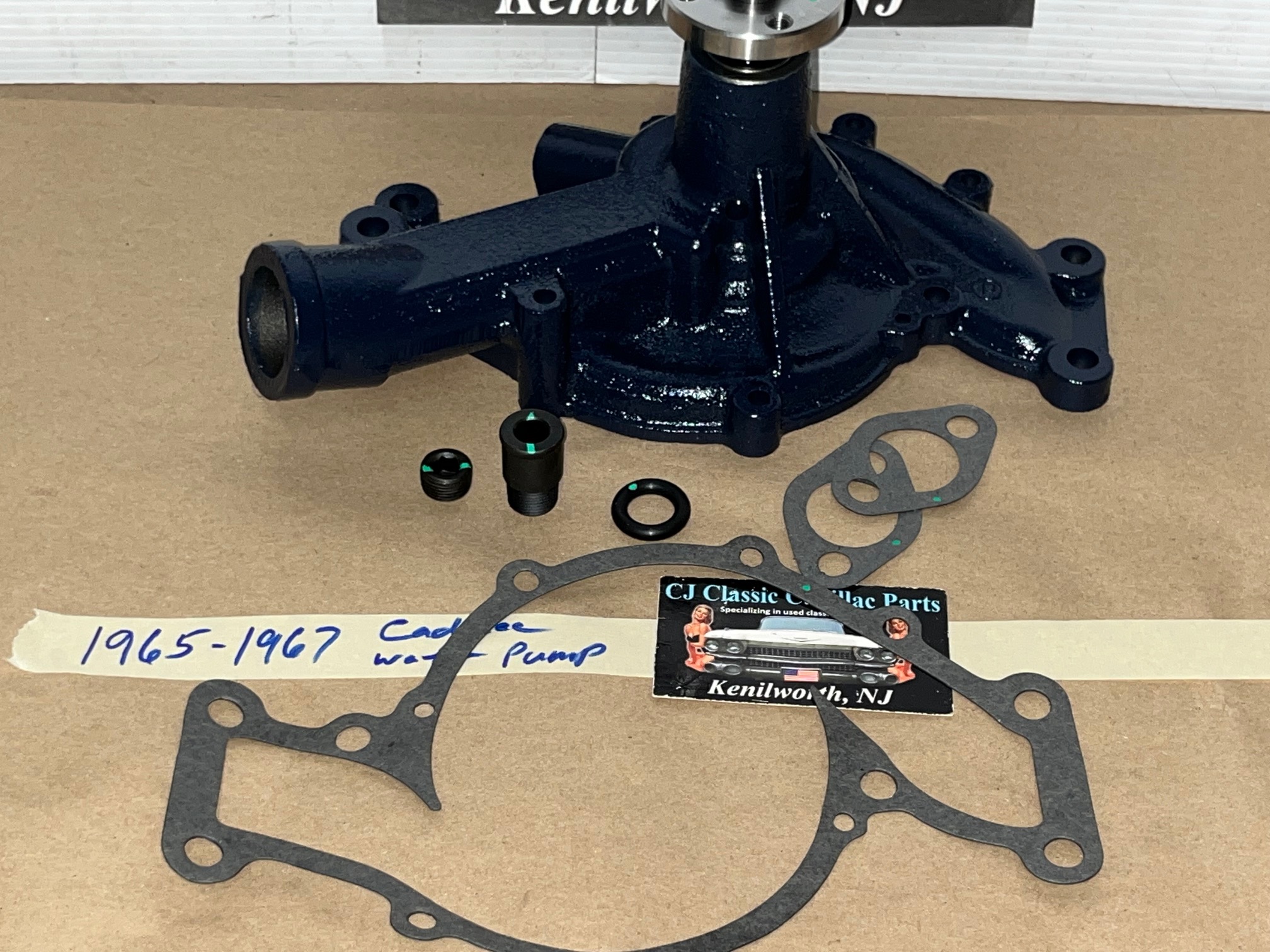 NEW 1965 1966 1967 Cadillac Deville Eldorado Fleetwood Calais WATER PUMP 2 OUTLETS 429 ENGINE WITH GASKET & SEAL - Image 4