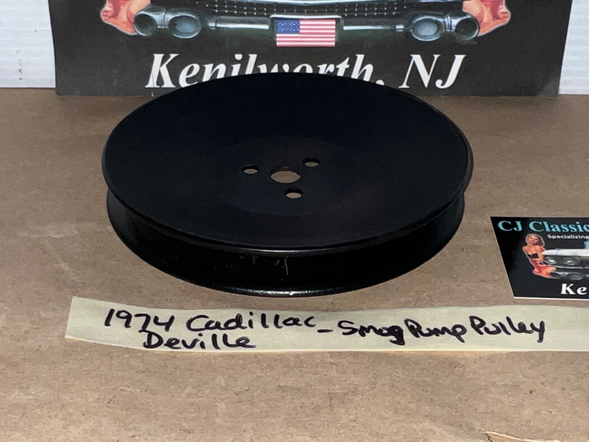RESTORED 1968 1969 1970 1971 1972 1973 1974 1975 1976 Cadillac Eldorado, Deville, Fleetwood, Calais 472 500 Engine SMOG A.I.R. EMISSIONS PUMP PULLEY ONE GROOVE #1602564 - Image 8