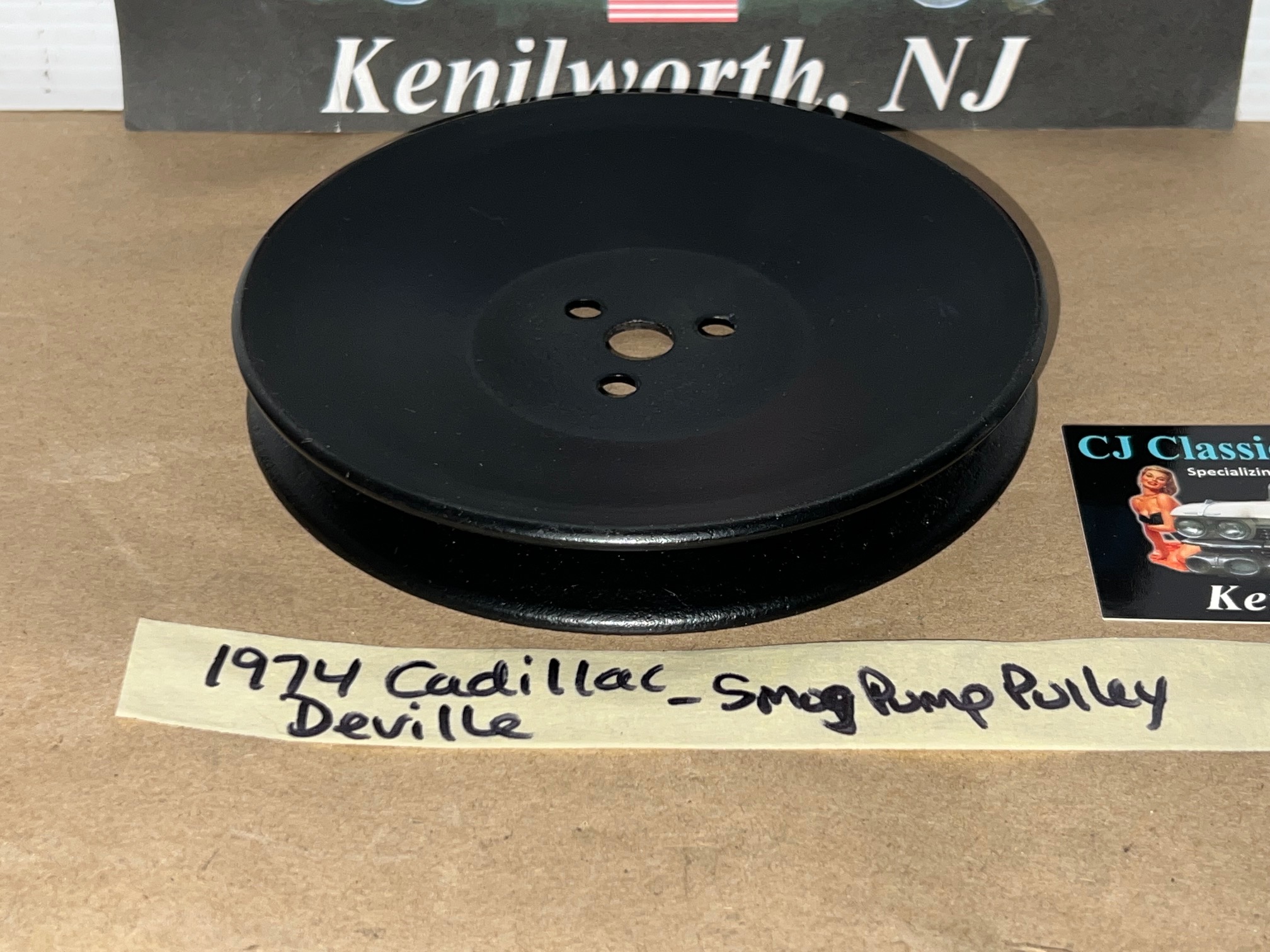 RESTORED 1968 1969 1970 1971 1972 1973 1974 1975 1976 Cadillac Eldorado, Deville, Fleetwood, Calais 472 500 Engine SMOG A.I.R. EMISSIONS PUMP PULLEY ONE GROOVE #1602564 - Image 10