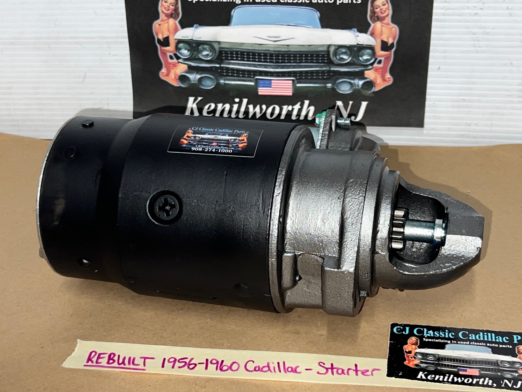 REBUILT 1956 1957 1958 1959 1960 Cadillac Deville Fleetwood Eldorado REBUILT STARTER WITH NEW SOLENOID #1107642/#1107657 - Image 4