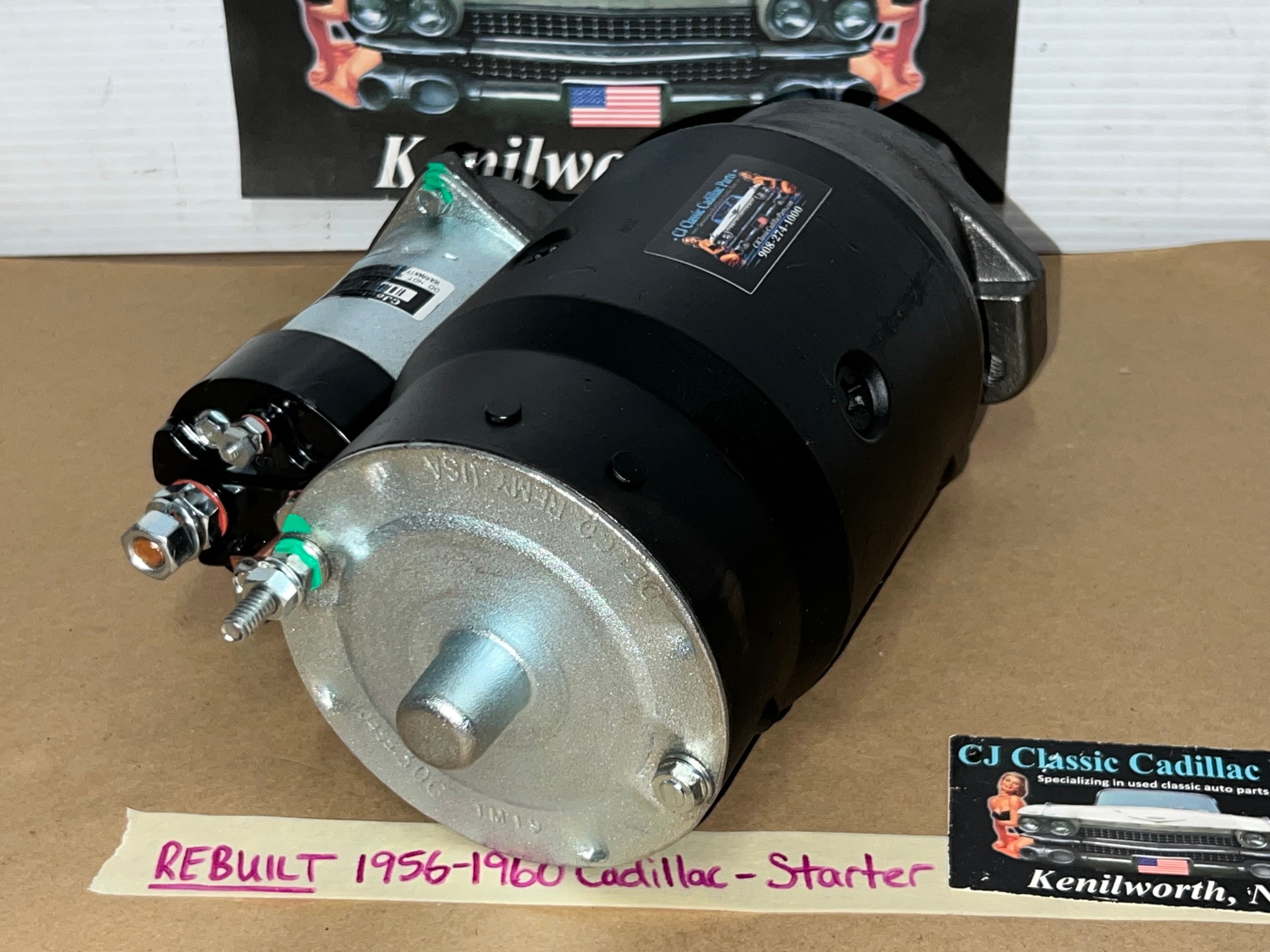 REBUILT 1956 1957 1958 1959 1960 Cadillac Deville Fleetwood Eldorado REBUILT STARTER WITH NEW SOLENOID #1107642/#1107657 - Image 5