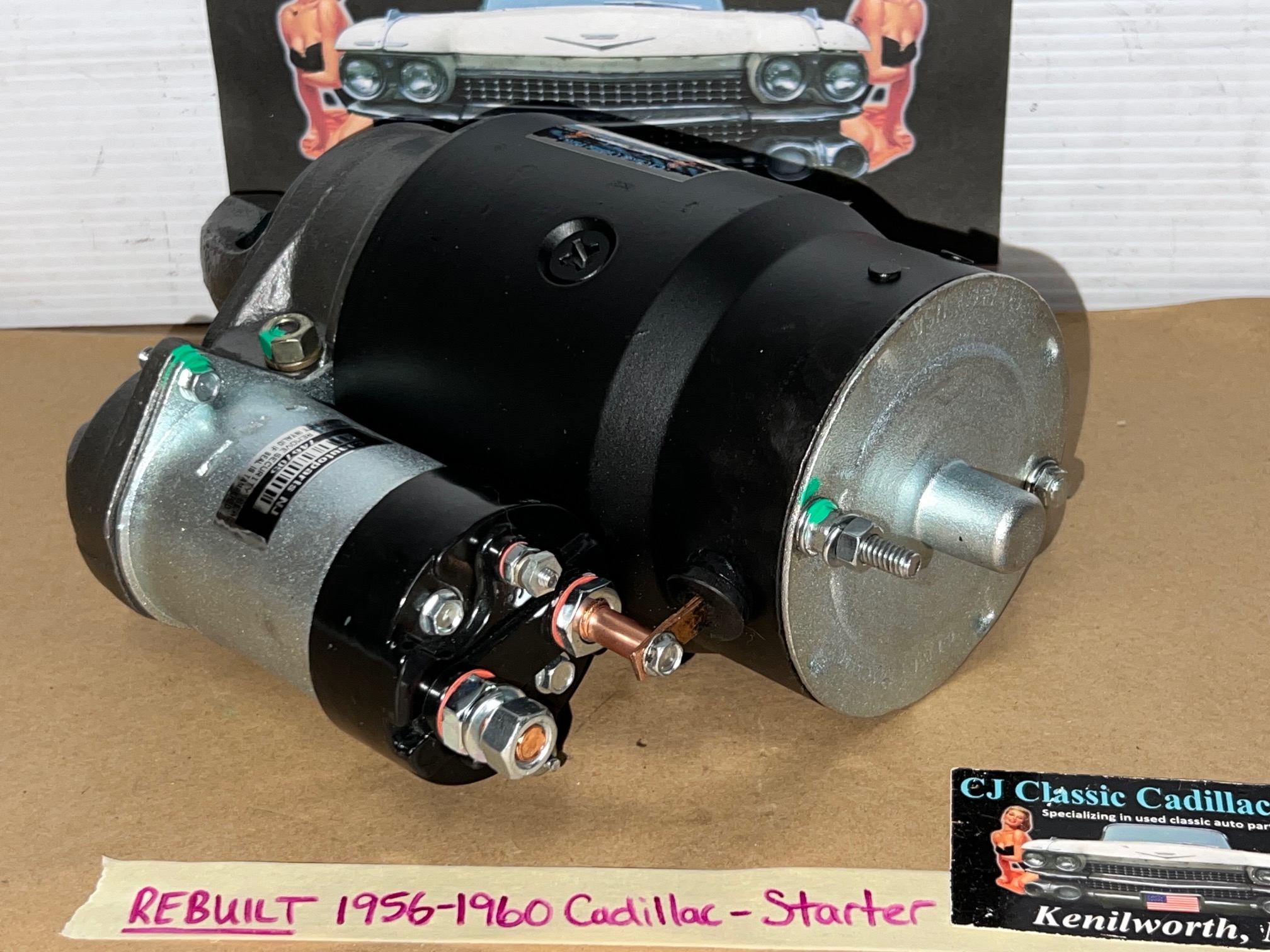 REBUILT 1956 1957 1958 1959 1960 Cadillac Deville Fleetwood Eldorado REBUILT STARTER WITH NEW SOLENOID #1107642/#1107657 - Image 6
