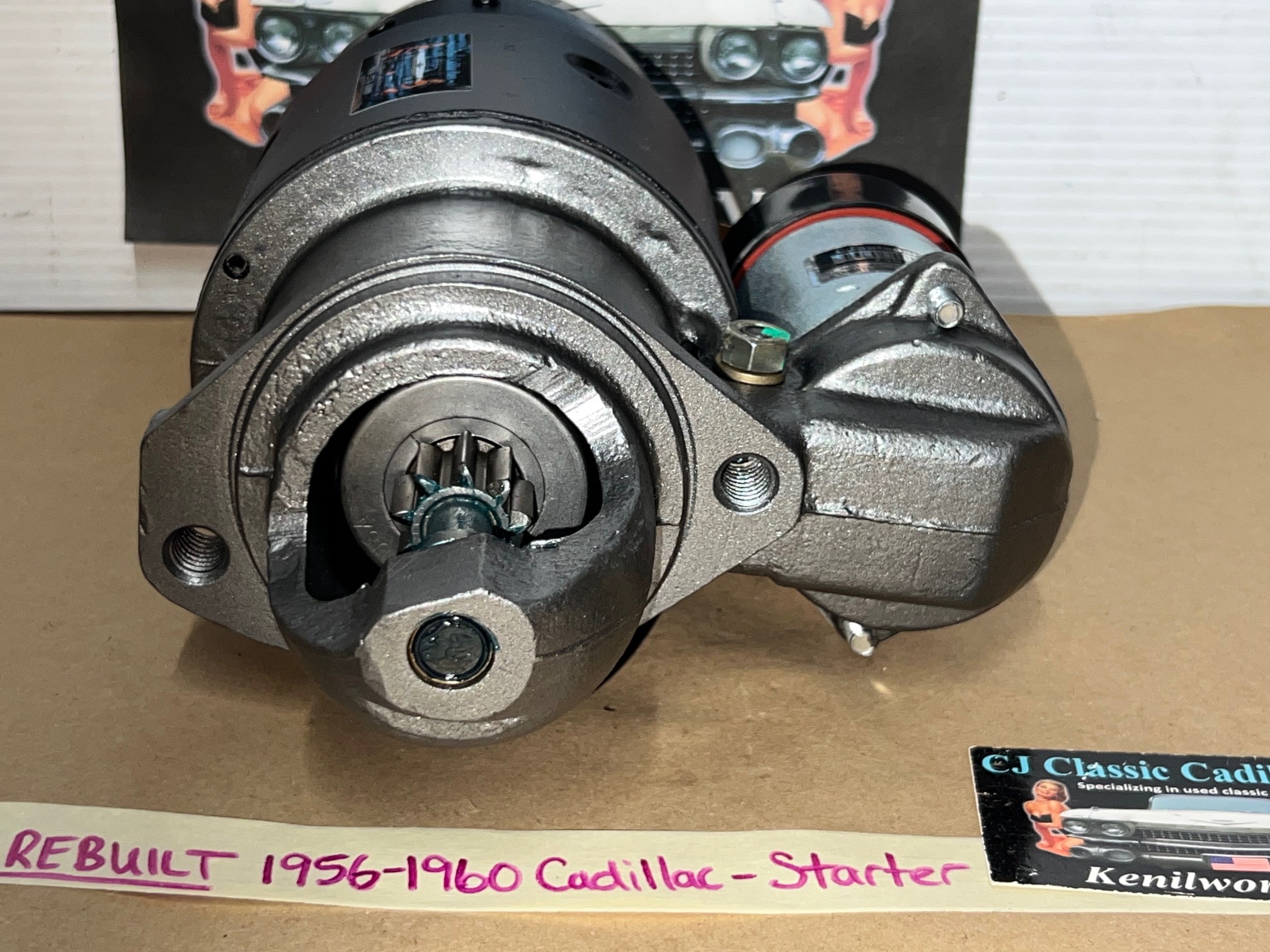 REBUILT 1956 1957 1958 1959 1960 Cadillac Deville Fleetwood Eldorado REBUILT STARTER WITH NEW SOLENOID #1107642/#1107657 - Image 8