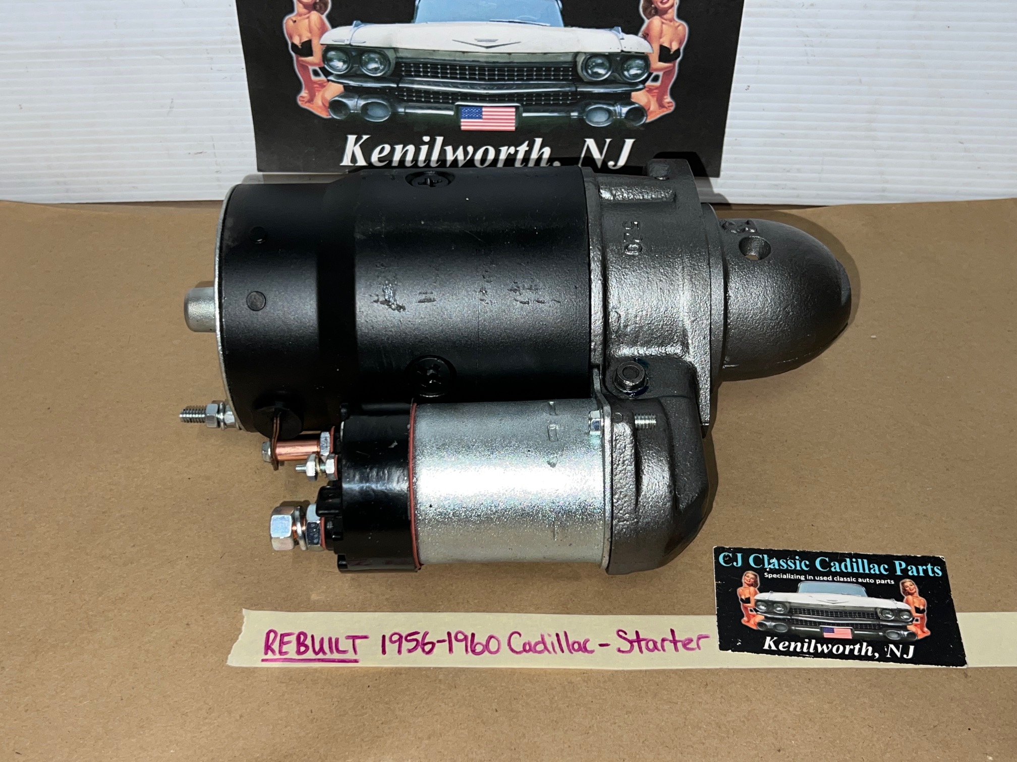 REBUILT 1956 1957 1958 1959 1960 Cadillac Deville Fleetwood Eldorado REBUILT STARTER WITH NEW SOLENOID #1107642/#1107657 - Image 10