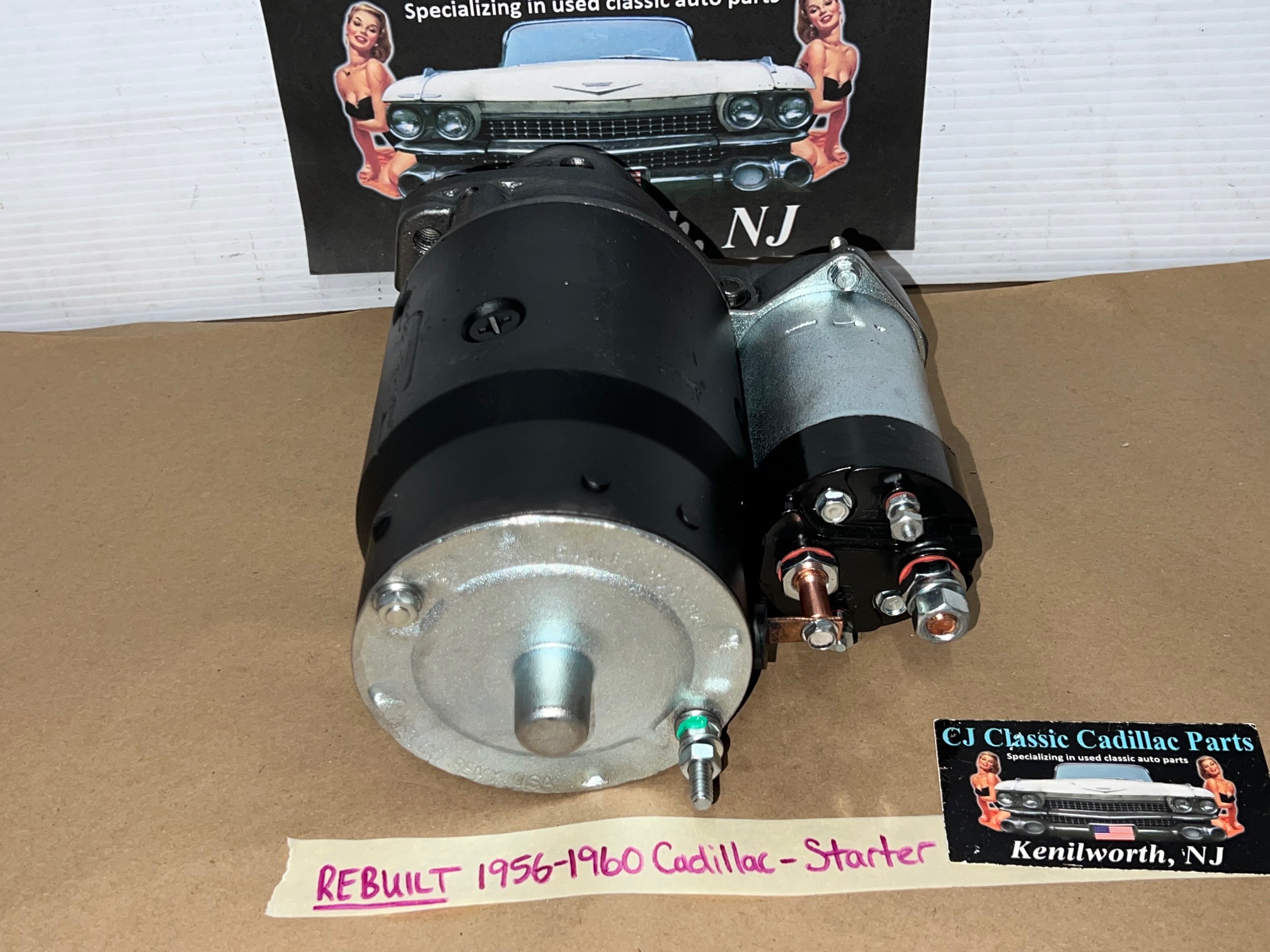 REBUILT 1956 1957 1958 1959 1960 Cadillac Deville Fleetwood Eldorado REBUILT STARTER WITH NEW SOLENOID #1107642/#1107657 - Image 11