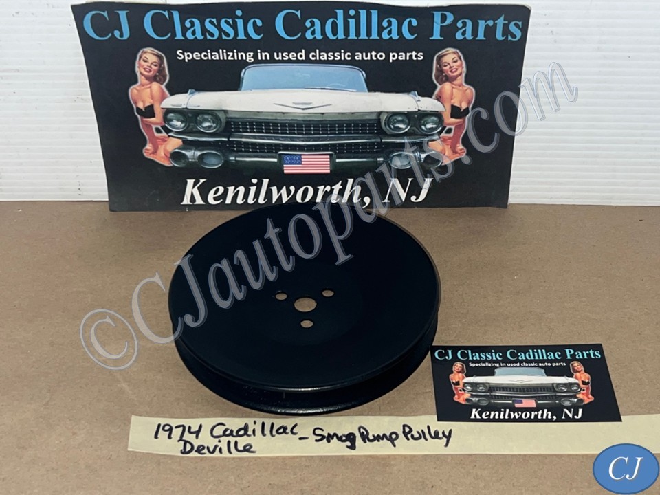 RESTORED 1968 1969 1970 1971 1972 1973 1974 1975 1976 Cadillac Eldorado, Deville, Fleetwood, Calais 472 500 Engine SMOG A.I.R. EMISSIONS PUMP PULLEY ONE GROOVE #1602564