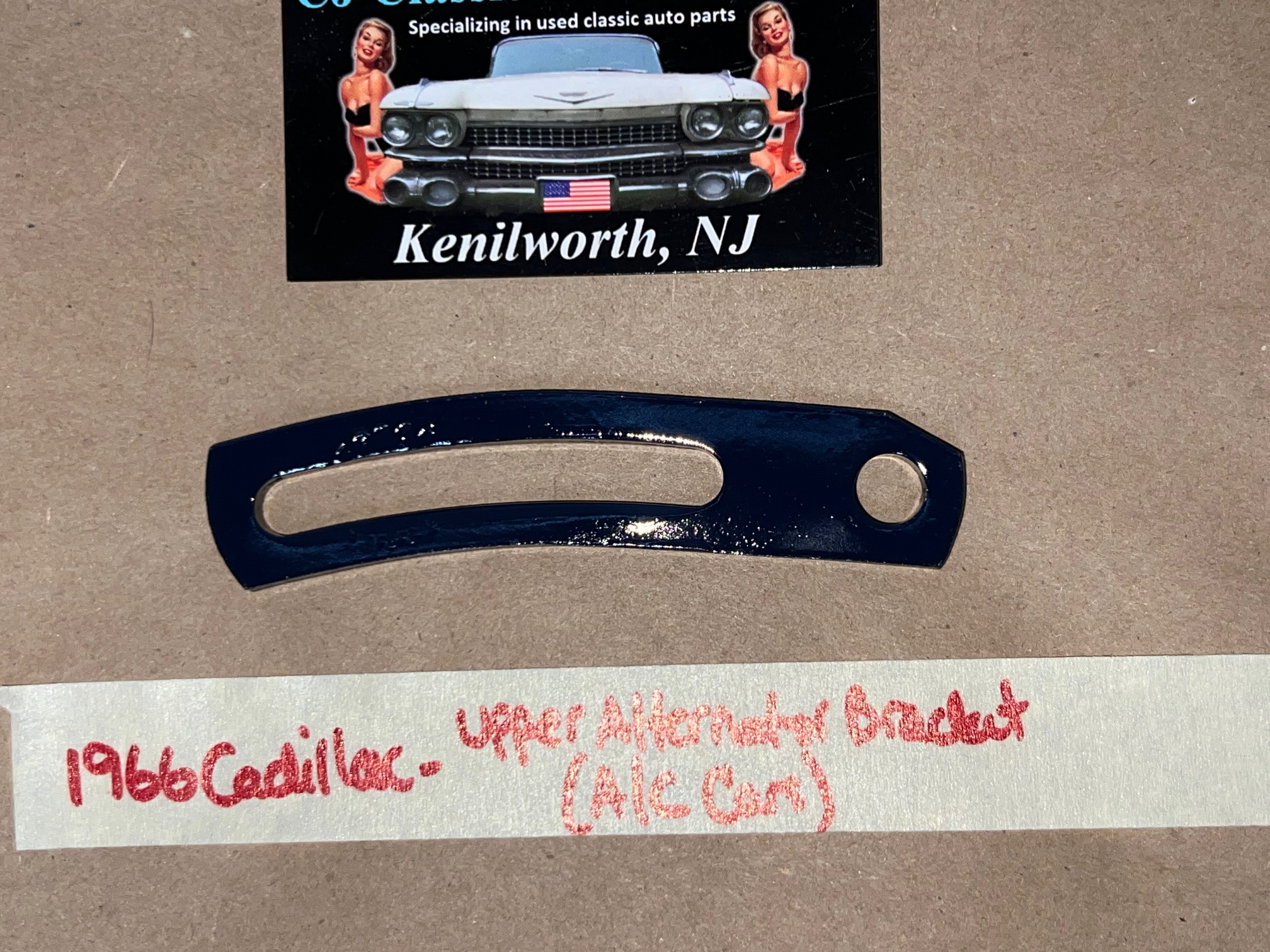 RESTORED 1963 1964 1965 1966 1967 Cadillac Deville Eldorado Fleetwood Calais 429 ENGINE UPPER ALTERNATOR ALT A/C MOUNTING BRACKET (A/C CAR) - Image 2