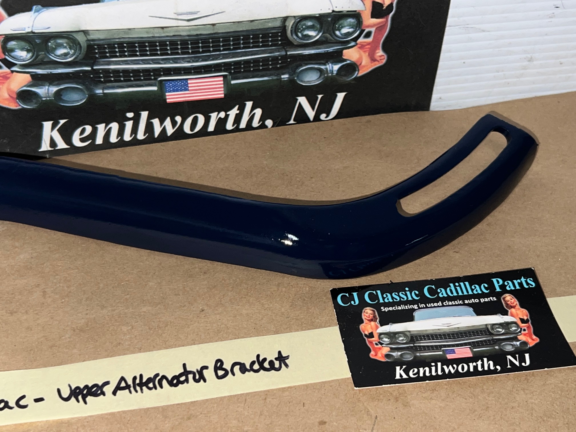 1968 1969 1970 1971 1972 1973 1974 1975 1976 Cadillac Deville Fleetwood Eldorado Calais 472/500 ENGINE FRONT UPPER ALTERNATOR ALT MOUNTING BRACKET LINK #1495999 - Image 13
