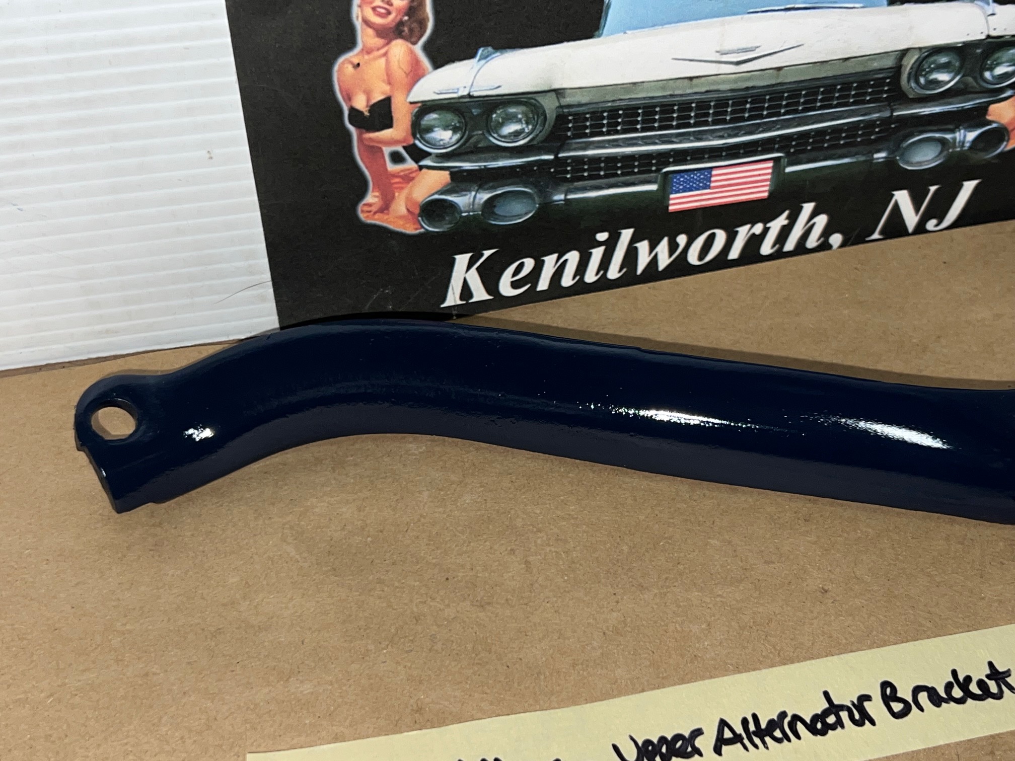 1968 1969 1970 1971 1972 1973 1974 1975 1976 Cadillac Deville Fleetwood Eldorado Calais 472/500 ENGINE FRONT UPPER ALTERNATOR ALT MOUNTING BRACKET LINK #1495999 - Image 14