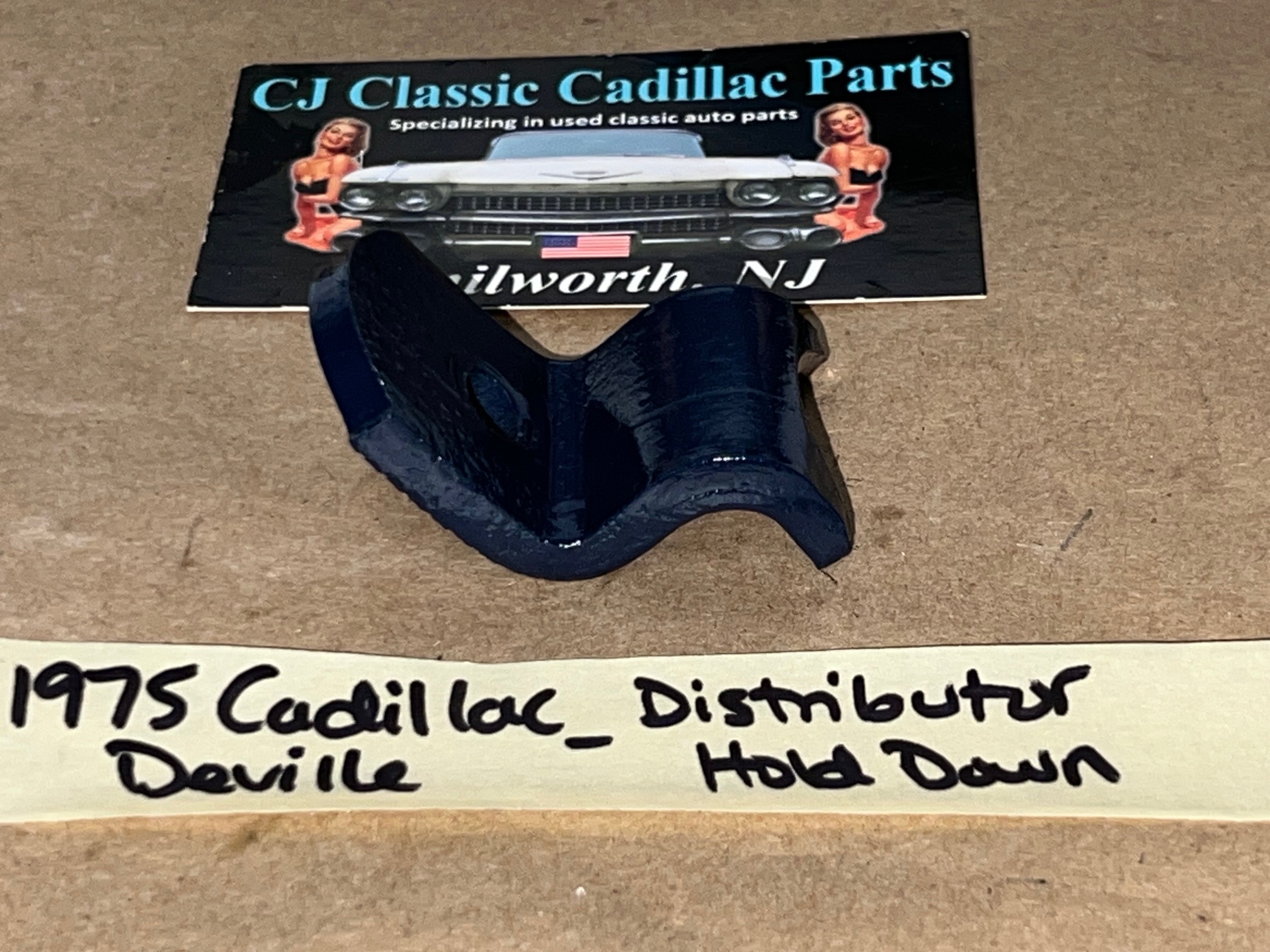 OEM 1968 1969 1970 1971 1972 1973 1974 1975 1976 1977 1978 1979 Cadillac DeVille Fleetwood Eldorado Calais 425/472/500 ENGINE DISTRIBUTOR HOLD DOWN BRACKET #1492249 - Image 3