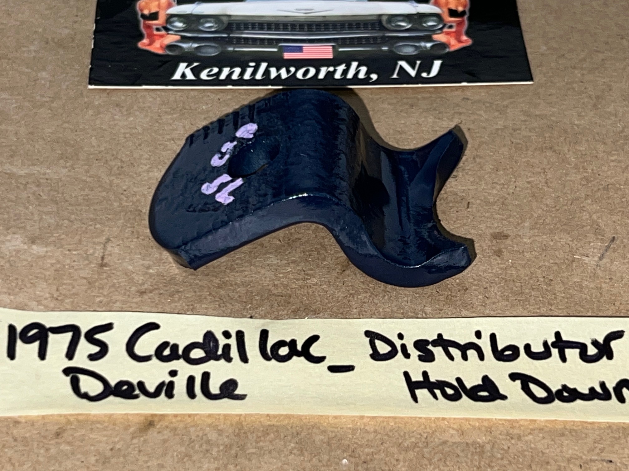 OEM 1968 1969 1970 1971 1972 1973 1974 1975 1976 1977 1978 1979 Cadillac DeVille Fleetwood Eldorado Calais 425/472/500 ENGINE DISTRIBUTOR HOLD DOWN BRACKET #1492249 - Image 6