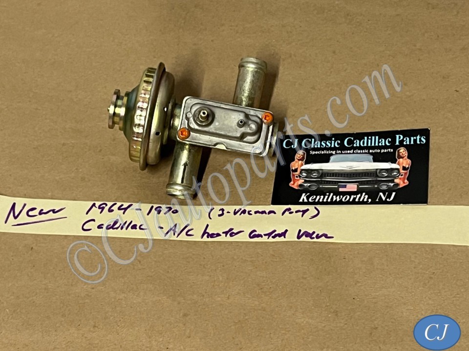 NEW NORS 1964 1965 1966 1967 1968 1969 1970 Cadillac Deville Fleetwood Eldorado A/C HEATER CONTROL VALVE - 3 VACUUM PORTS 1971 1972 1973 1974 1975 1976 Fleetwood Rear A/C