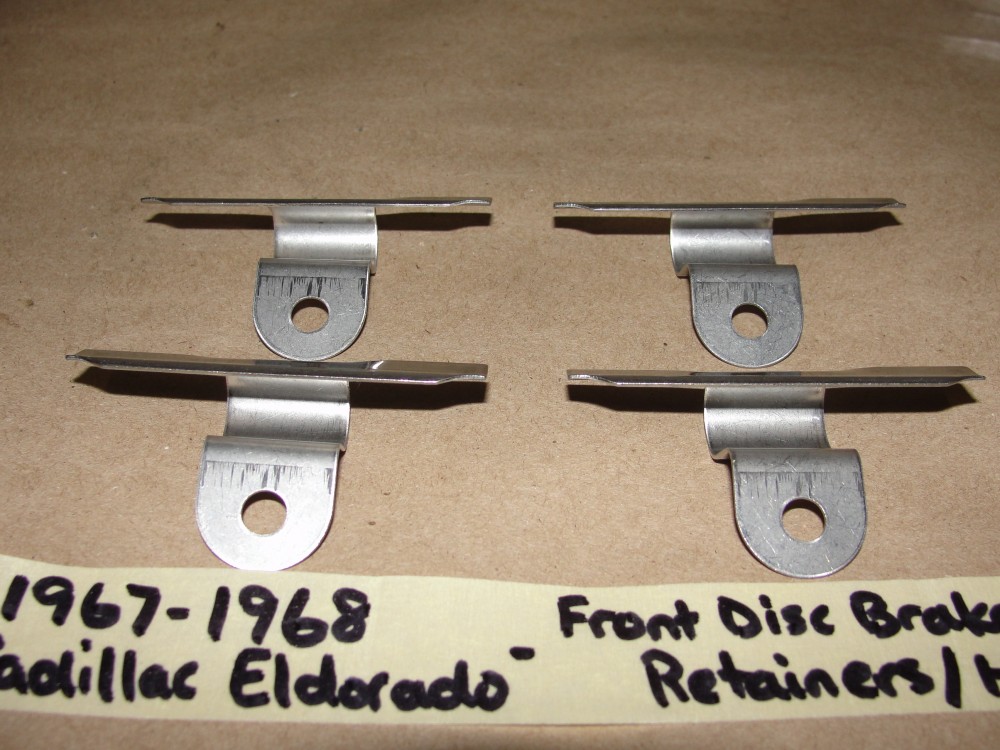 NEW 1967 1968 CADILLAC ELDORADO FRONT DISC BRAKES PAD RETAINER HARDWARE ANTI RATTLE CLIPS BRACKETS KIT - Image 3