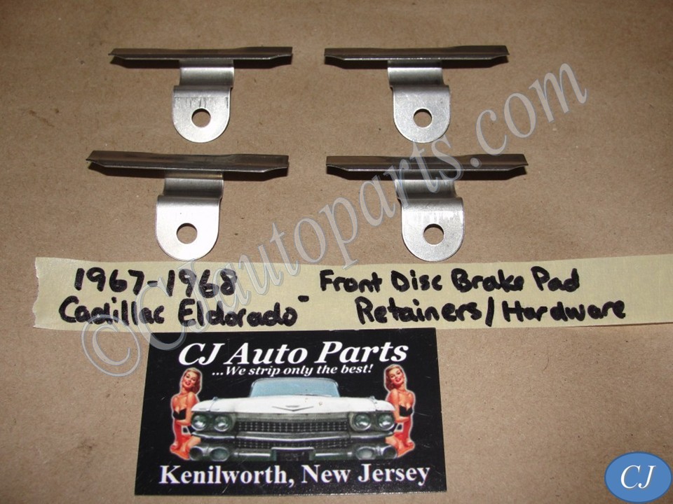 NEW 1967 1968 CADILLAC ELDORADO FRONT DISC BRAKES PAD RETAINER HARDWARE ANTI RATTLE CLIPS BRACKETS KIT