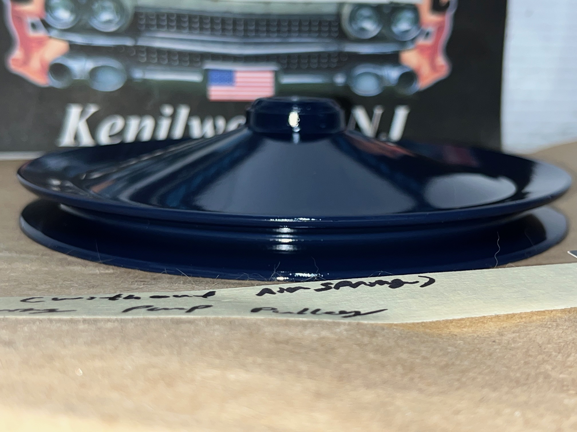 RESTORED 1959 1960 Cadillac Deville Eldorado Fleetwood POWER STEERING PUMP PULLEY SINGLE GROOVE NON-AIR SPRING #1471273 - Image 4