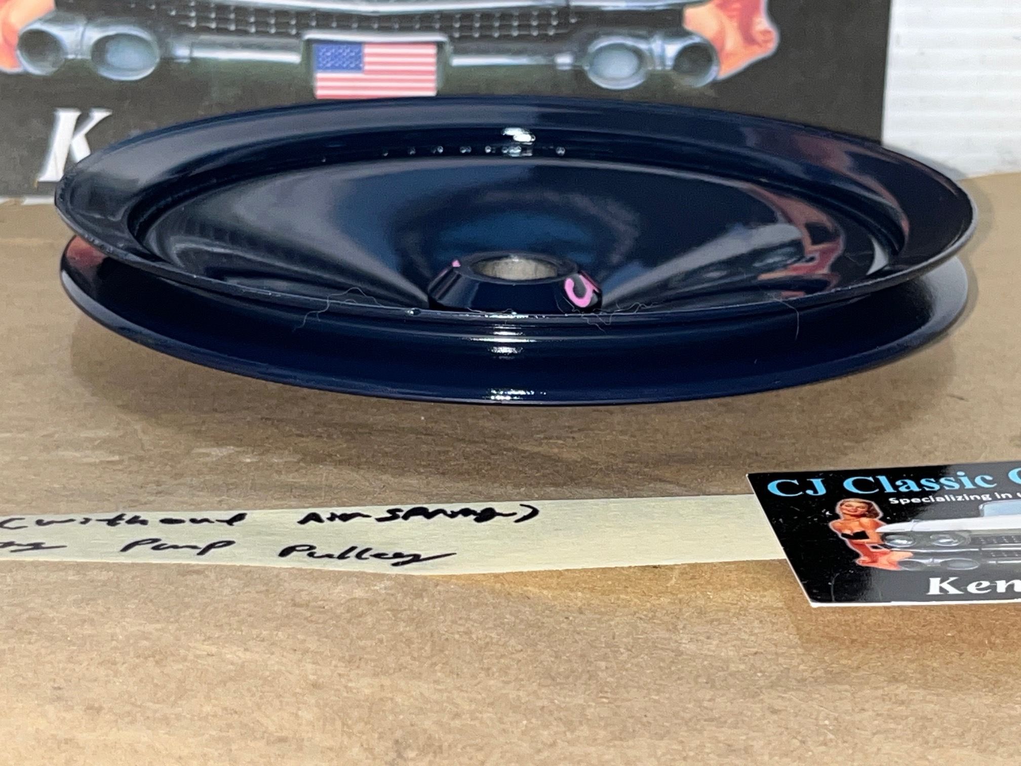 RESTORED 1959 1960 Cadillac Deville Eldorado Fleetwood POWER STEERING PUMP PULLEY SINGLE GROOVE NON-AIR SPRING #1471273 - Image 8