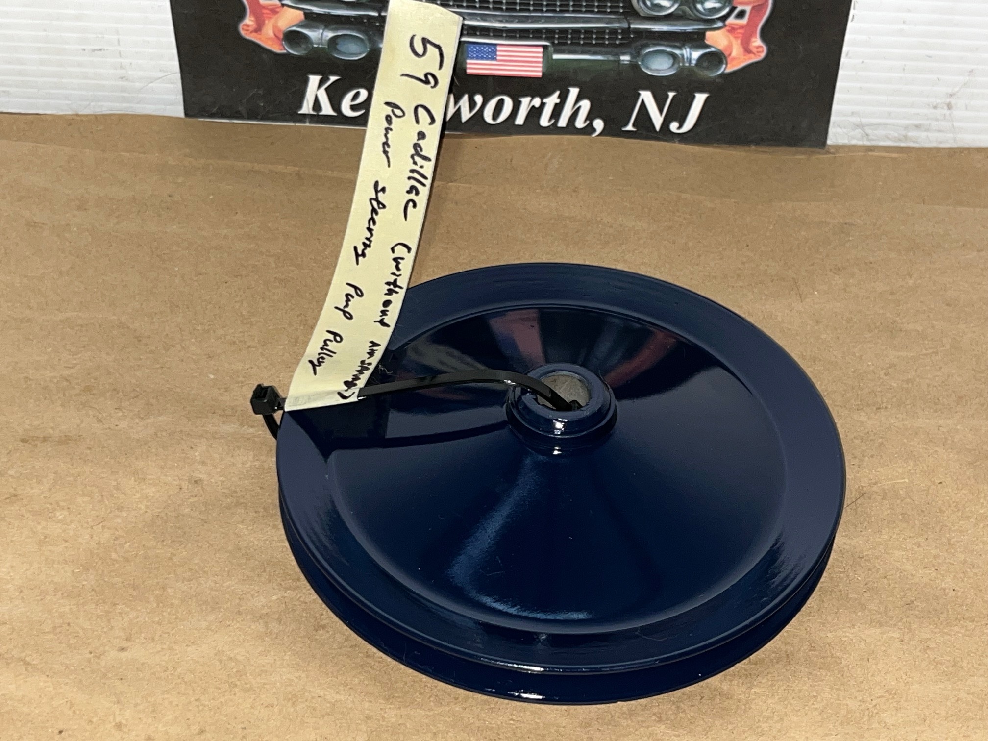 RESTORED 1959 1960 Cadillac Deville Eldorado Fleetwood POWER STEERING PUMP PULLEY SINGLE GROOVE NON-AIR SPRING #1471273 - Image 11