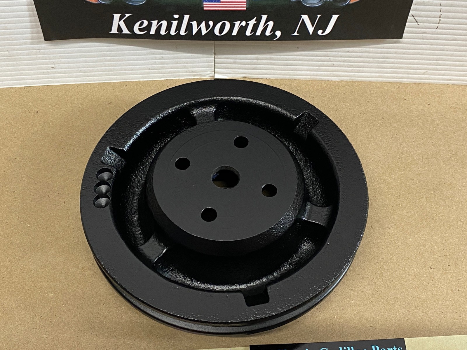 RESTORED 1973 73 Cadillac Deville Eldorado Calais Fleetwood 472 500 Engine WATER PUMP PULLEY DOUBLE GROOVE #1601101 - Image 2