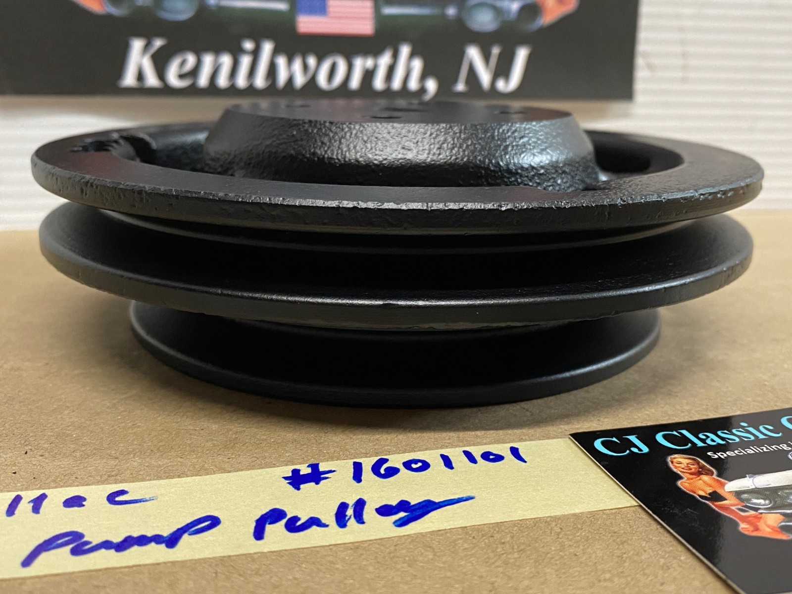 RESTORED 1973 73 Cadillac Deville Eldorado Calais Fleetwood 472 500 Engine WATER PUMP PULLEY DOUBLE GROOVE #1601101 - Image 3