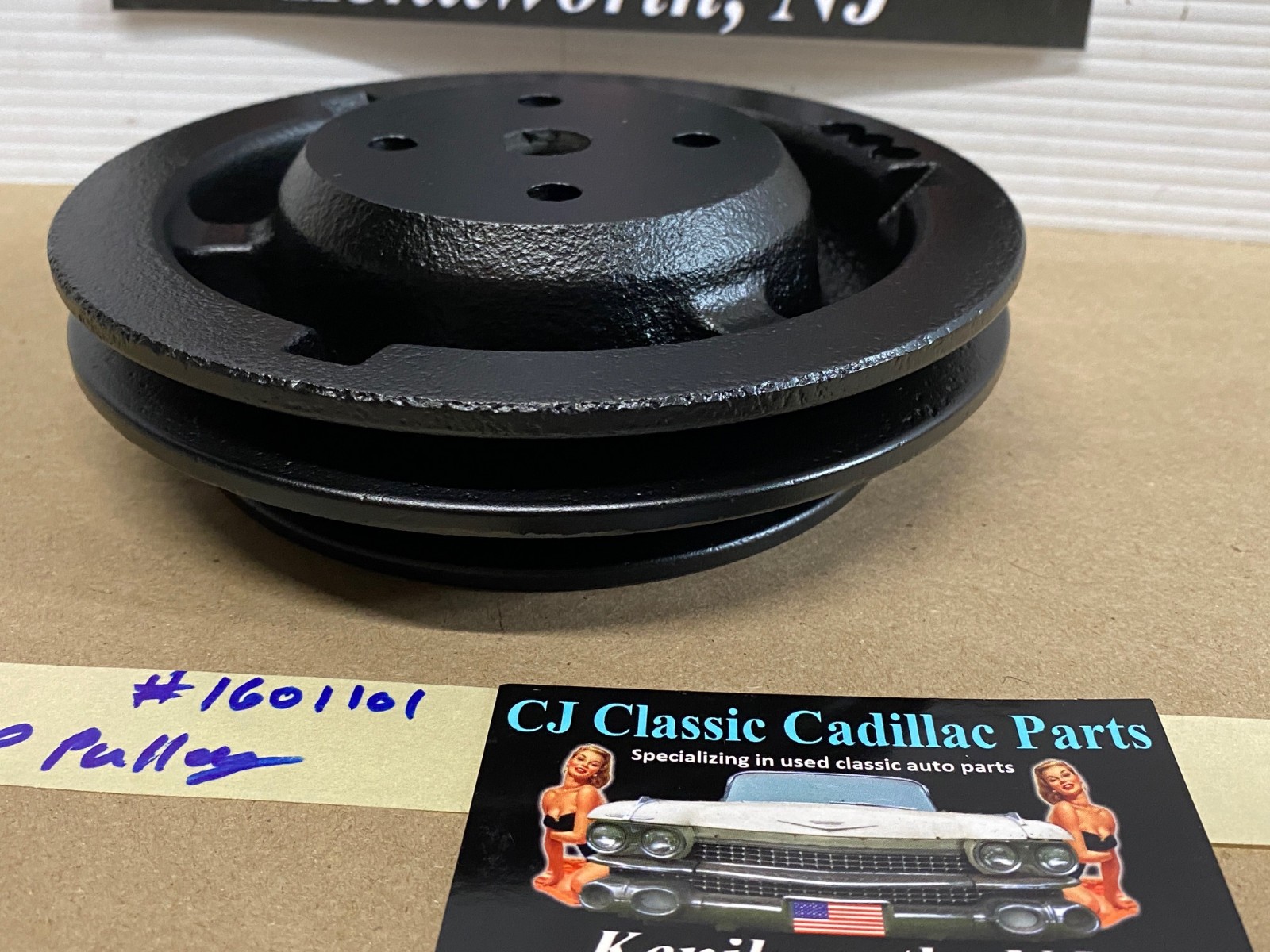 RESTORED 1973 73 Cadillac Deville Eldorado Calais Fleetwood 472 500 Engine WATER PUMP PULLEY DOUBLE GROOVE #1601101 - Image 4