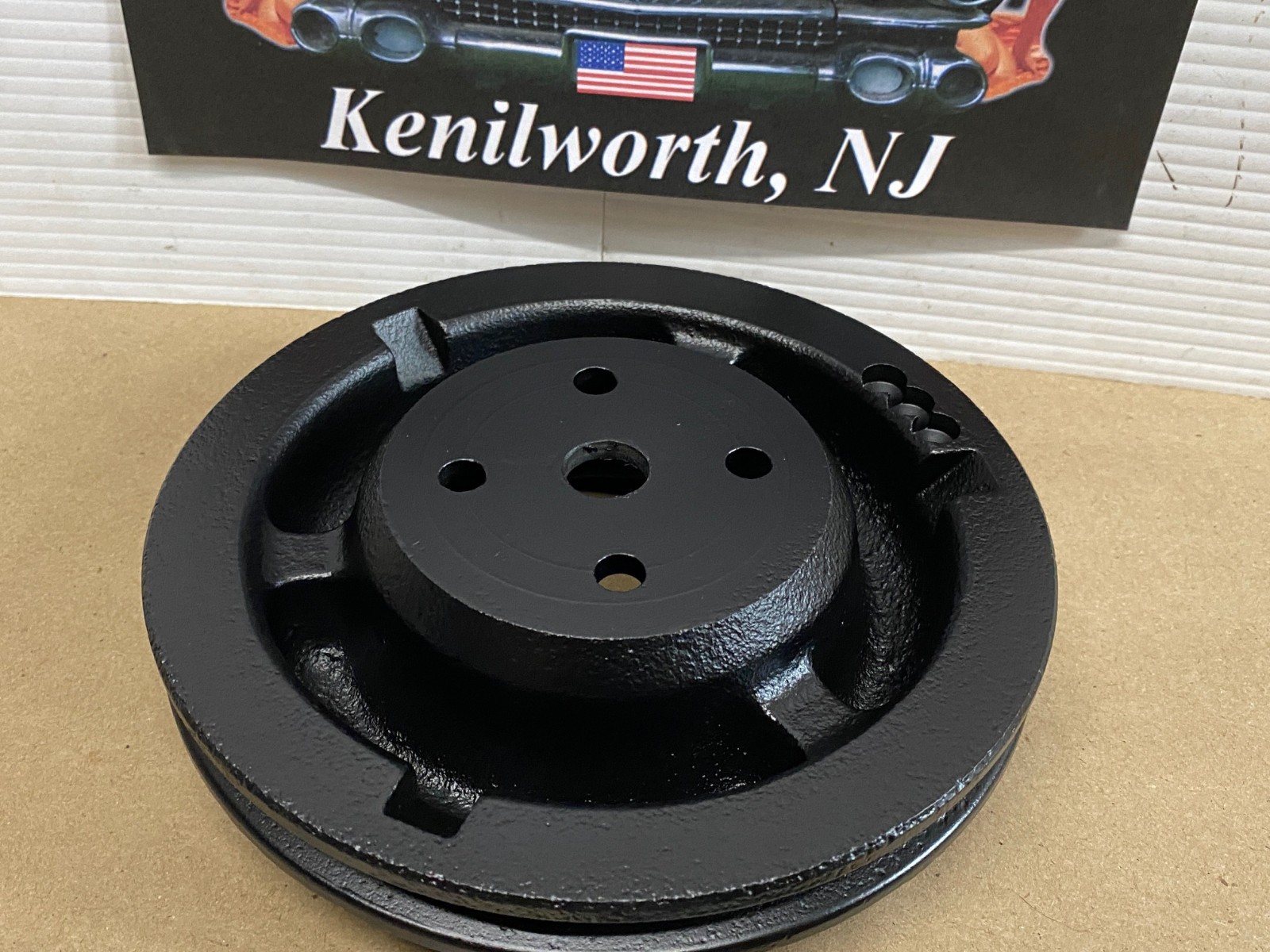 RESTORED 1973 73 Cadillac Deville Eldorado Calais Fleetwood 472 500 Engine WATER PUMP PULLEY DOUBLE GROOVE #1601101 - Image 5