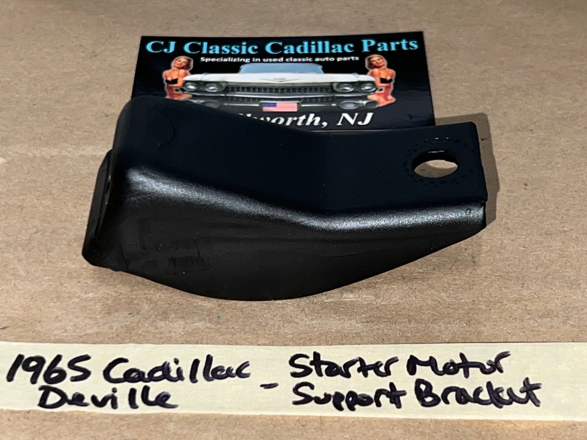 OEM 1965 1966 1967 Cadillac Deville Fleetwood Eldorado Calais 429 Engine STARTER MOTOR MOUNTING BRACKET SUPPORT BRACE #1481342 - Image 4