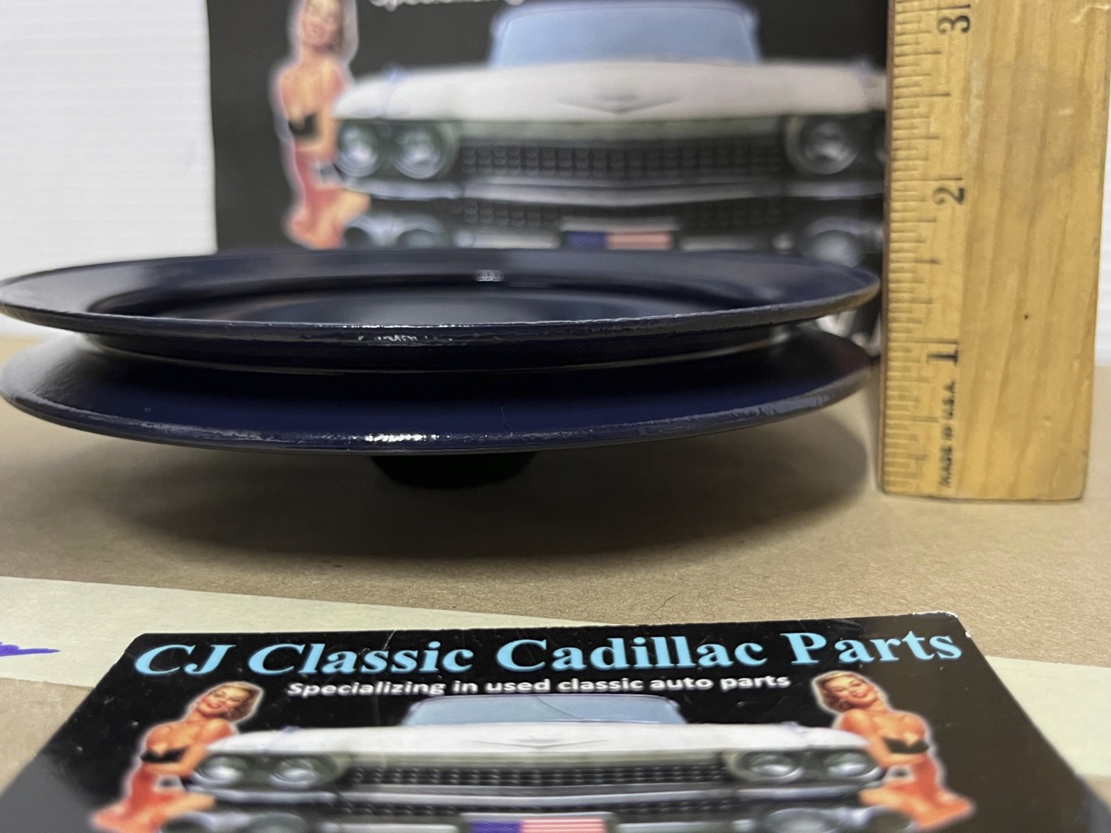 RESTORED 1957 1958 1961 1962 Cadillac Deville, Eldorado, Series 60 Fleetwood, Series 62, 390 Engine POWER STEERING PUMP PULLEY SINGLE GROOVE #1470535 - Image 12