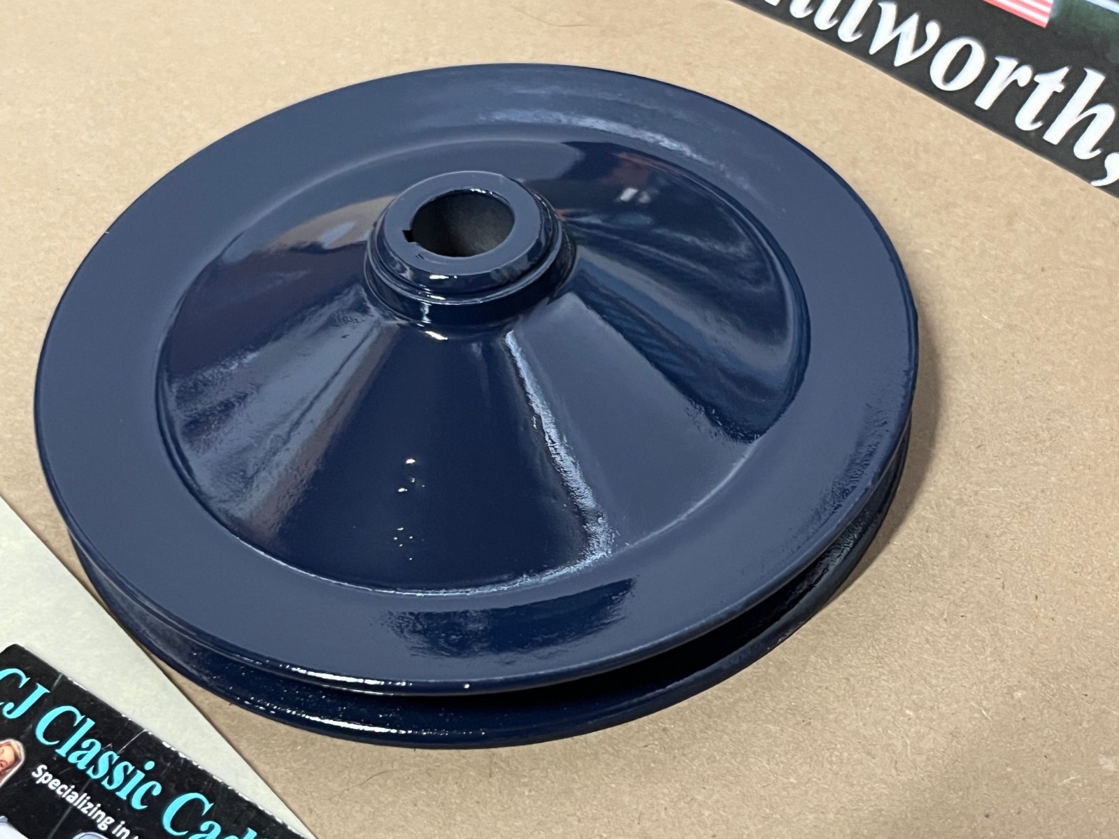 RESTORED 1957 1958 1961 1962 Cadillac Deville, Eldorado, Series 60 Fleetwood, Series 62, 390 Engine POWER STEERING PUMP PULLEY SINGLE GROOVE #1470535 - Image 6