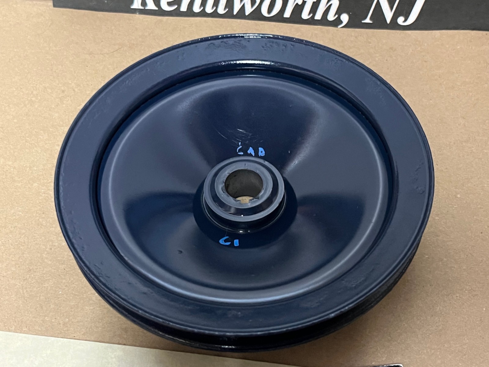 RESTORED 1957 1958 1961 1962 Cadillac Deville, Eldorado, Series 60 Fleetwood, Series 62, 390 Engine POWER STEERING PUMP PULLEY SINGLE GROOVE #1470535 - Image 7